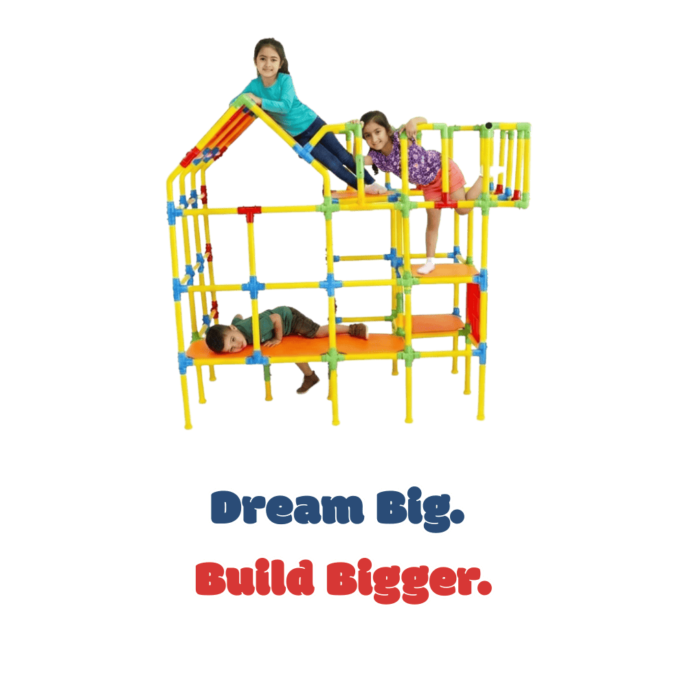 Colorful kids climbing playset for outdoor fun and development.