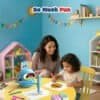 Interactive drawing robot for kids with learning cards, fun educational activity.